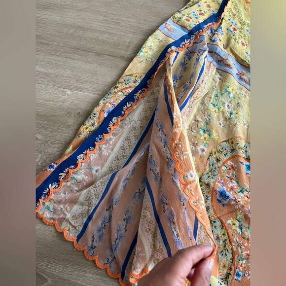 Johnny Was Floral Summer Flowy Wide Leg Pants SZ S - Picture 3 of 9